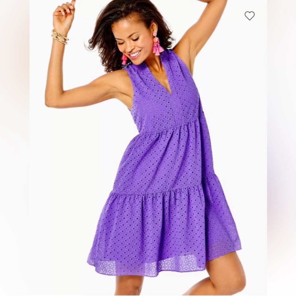 Lilly Pulitzer Purple Novella Swing Dress